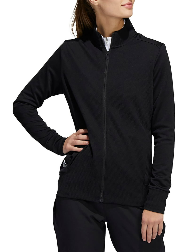   GOLF レディース　ジャケット adidas Women's Textured Full Zip Golf Jacket (Black, XL) - Walmart.com