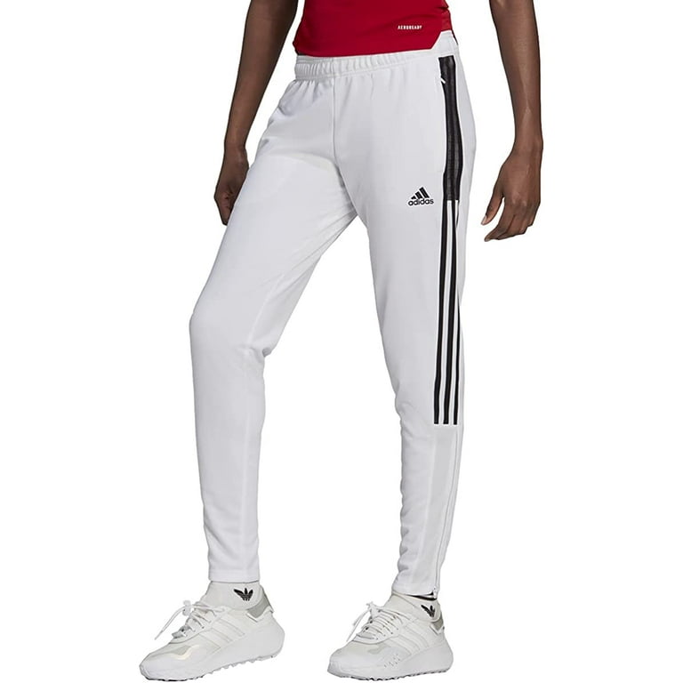 adidas Women's Tiro 21 Track Pants, Team Grey Four/White, 1X