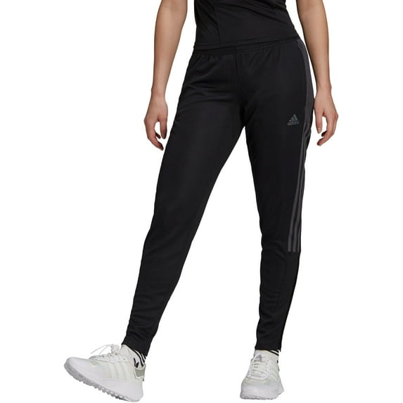 adidas Women's Tiro 21 Track Pants (Black/Grey, 3X)