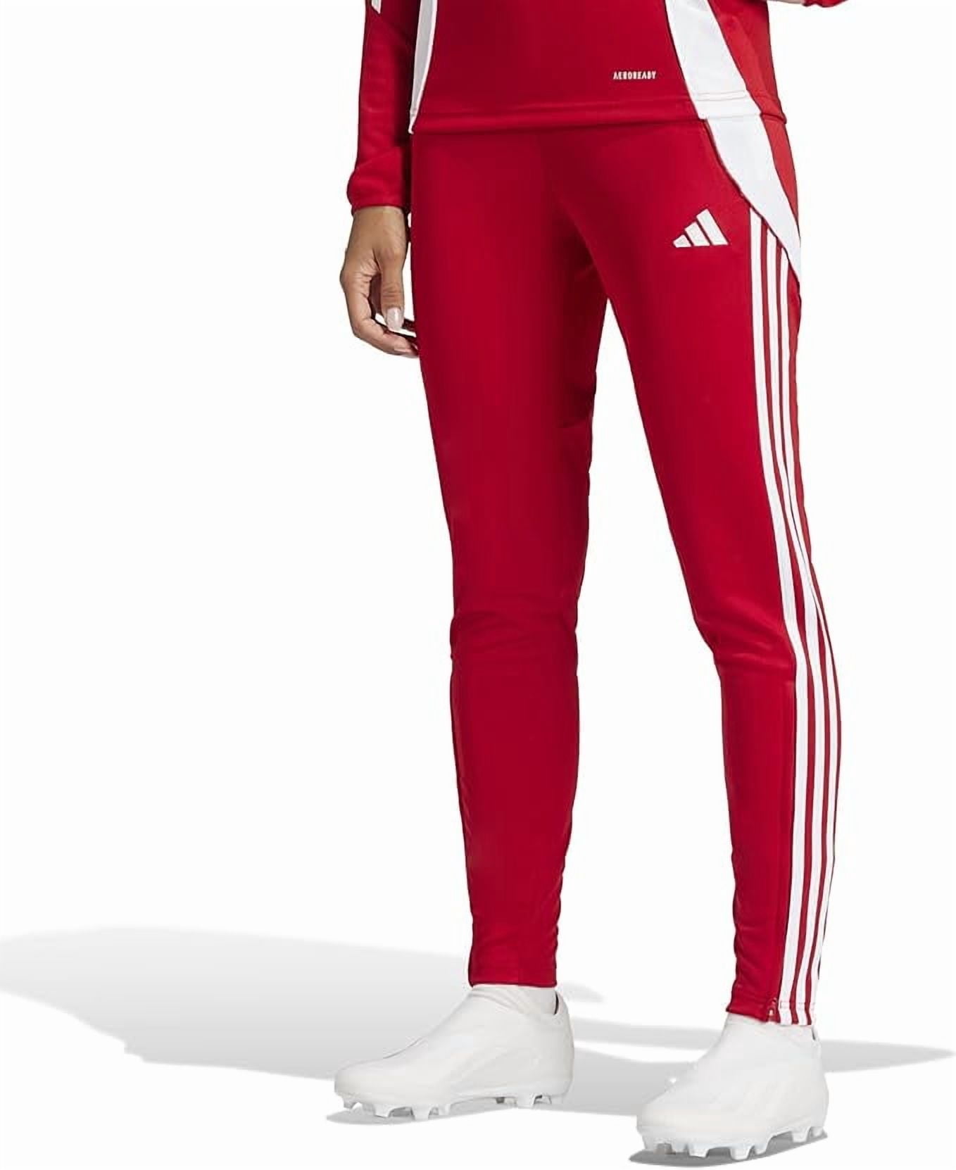 adidas Women's Tiro 24 Training Pants, Team Power Red/White, Large