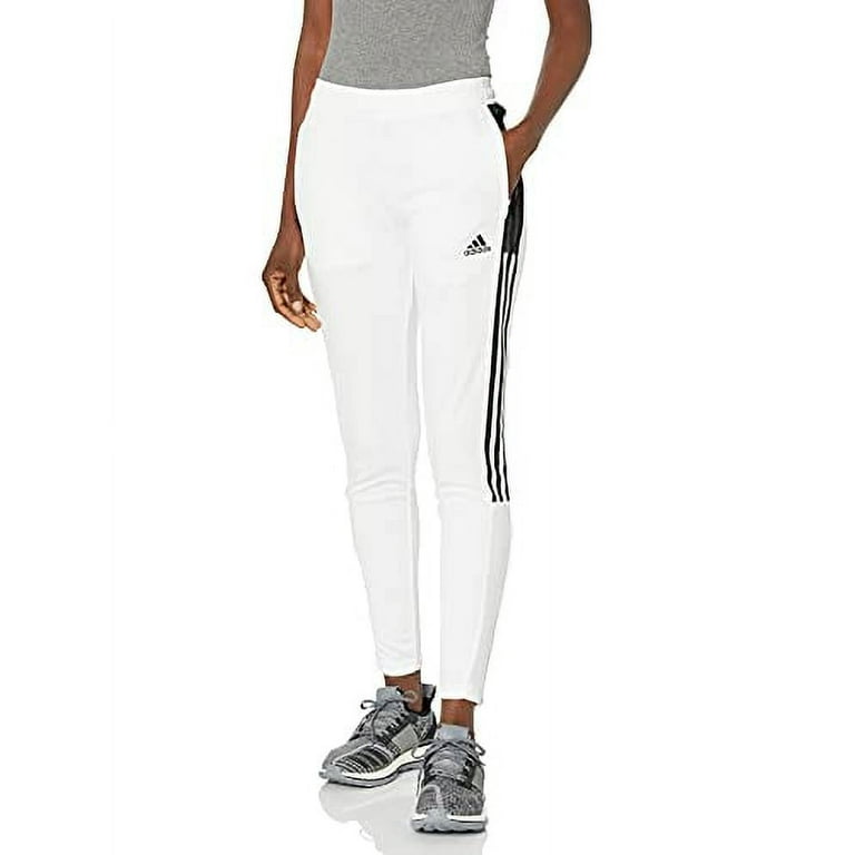 adidas Women's Tiro Track Pants, White/Black, X-Small 