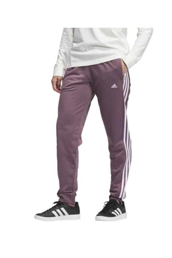 Womens 3-Stripes Jogger Pant (Shadow Fig/White, Medium)