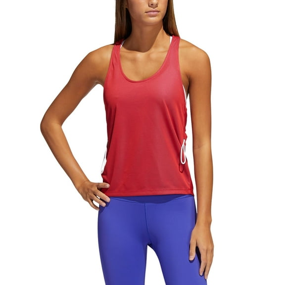 adidas Womens Activewear PrimeBlue Aeroready Racerback Tank Top;Small