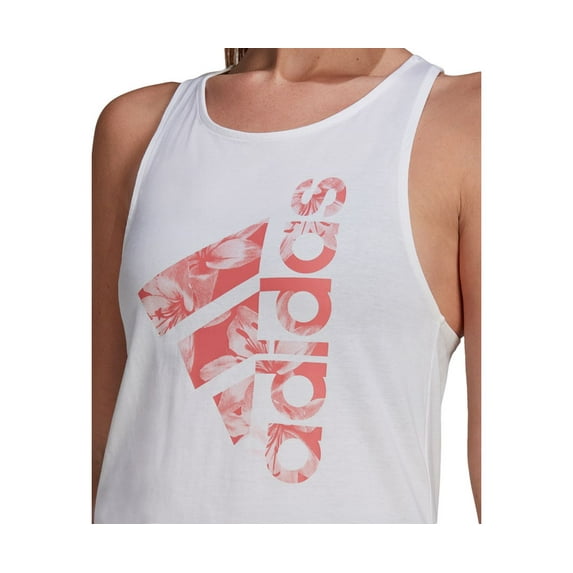adidas Womens Activewear Printed Graphic Tank Top;Small