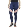 thumbnail image 1 of adidas Womens Designed 2 Move Colorblock Regular Rise 7/8 Tight Color: Tech Indigo/Black, Size: Large, 1 of 3