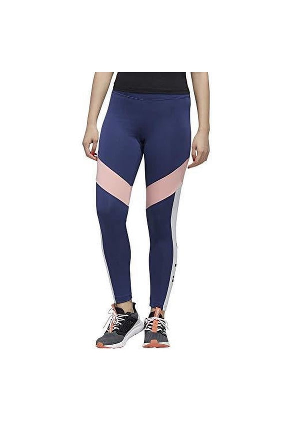 Womens Designed 2 Move Colorblock Regular Rise 7/8 Tight Color: Tech Indigo/Black, Size: X-Large