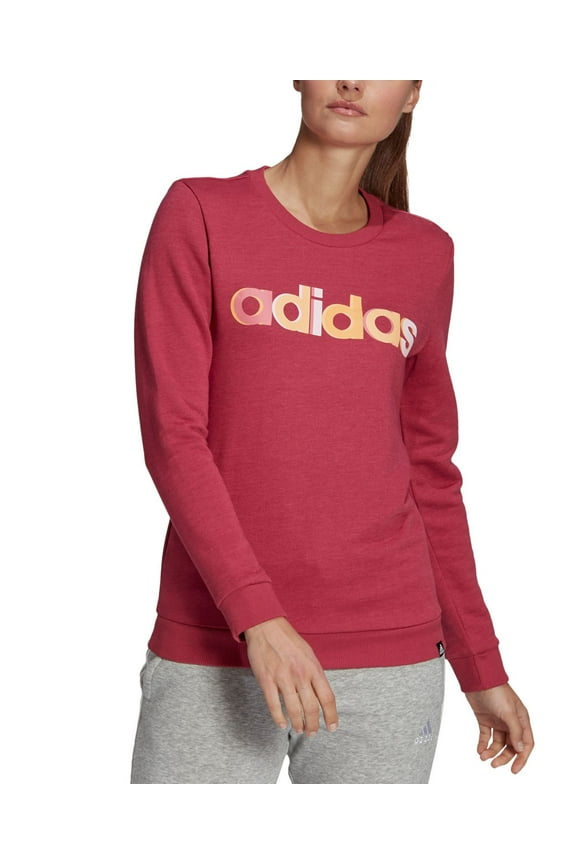 Womens Multi-Color Logo Long Sleeve Top,Wild Pink,X-Small