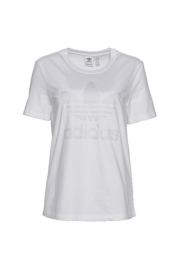 Womens Stacked Printed T-Shirt,White,Medium
