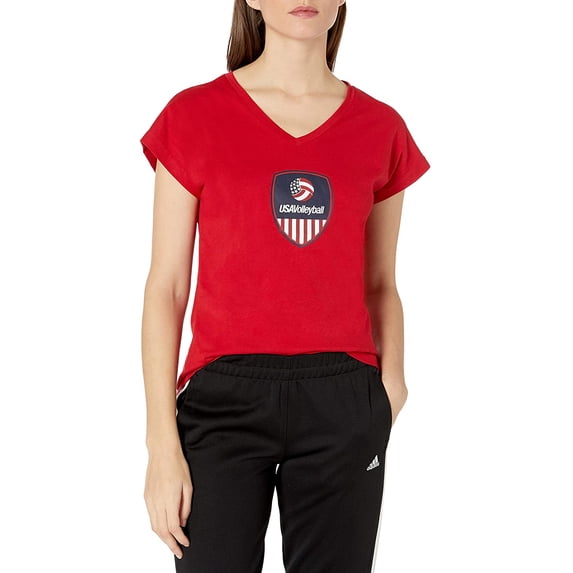 adidas Womens USA Volleyball Tee S