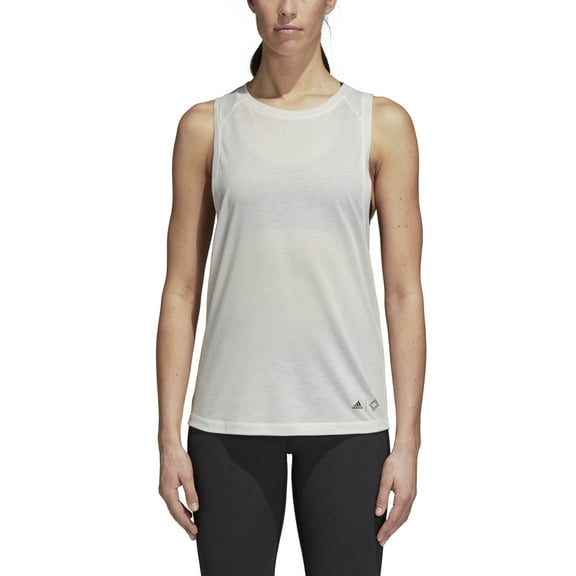 adidas Womens Wanderlust Graphic Racerback Tank Top;XS