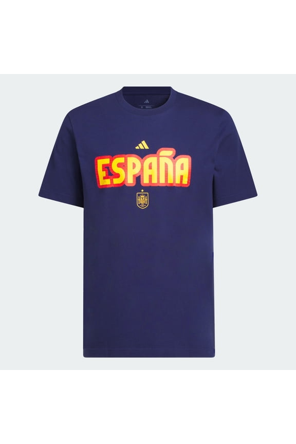 World Cup Spain Men's Home Graphic Tee 26 - Dark Blue