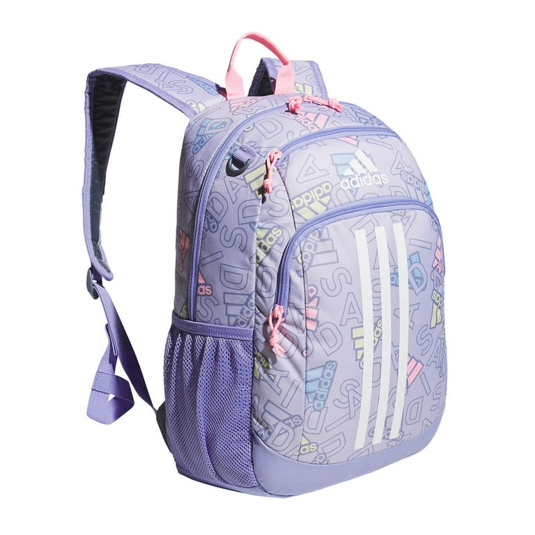 Purple adidas backpack store