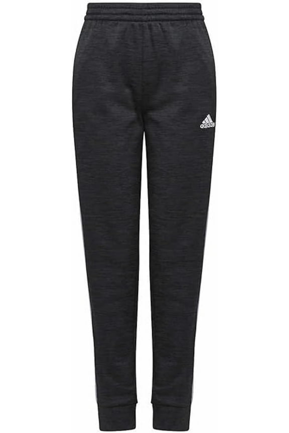 Youth Boy's 3 Sripe Fleece Jogger Pant (US, Alpha, Small, Regular, Black)