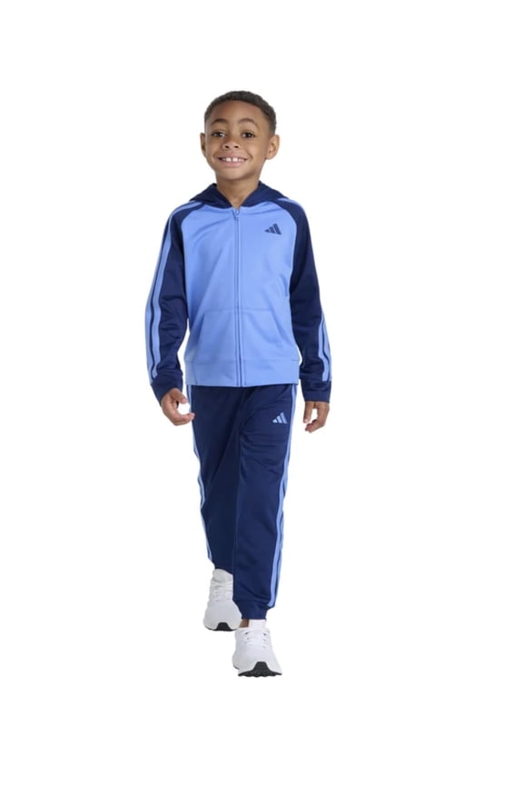 Youth Kids' 2 Piece Tracksuit Outfit Set, Jacket and Jogger (US, Numeric, 4, Regular, Blue)