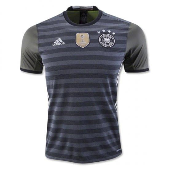 adidas Boys' Soccer Youth Germany Jersey, Dark Grey Heather/Legacy, X-Small