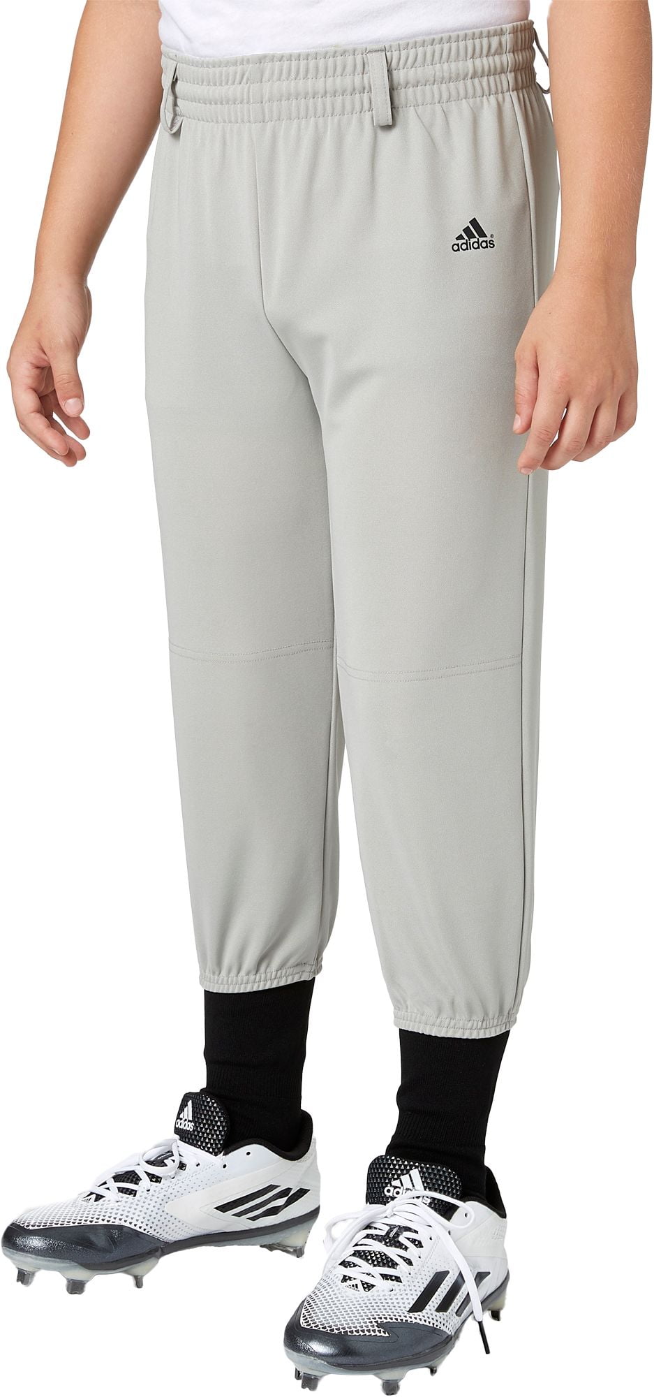 adidas boys' triple stripe pull up baseball pants