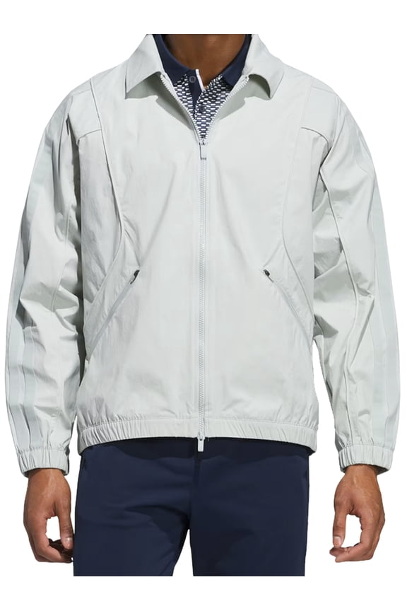 Men's Beyond Full-Zip Golf Long-Sleeve Jacket, Medium Wonder Silver -