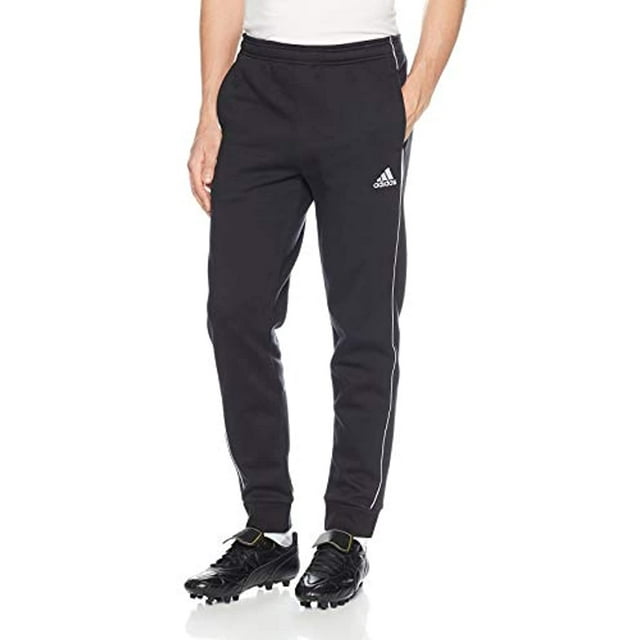 adidas mens Core 18 AEROREADY Slim Fit Full Length Soccer Training Joggers Sweatpants Black White 2XL
