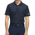 thumbnail image 1 of Adidas Golf Men's Ultimate365 Printed Mesh Polo Shirt, Medium Navy/Silver -, 1 of 2