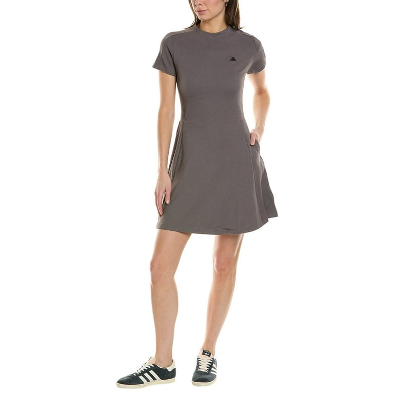 adidas womens Go To Mini Dress Short M Grey Walmart