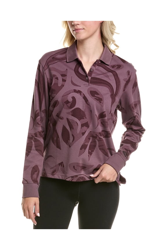 womens Go-To Polo Shirt, l, Purple
