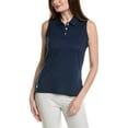 thumbnail image 1 of adidas womens  Ottoman Polo Shirt, l, Blue, 1 of 2