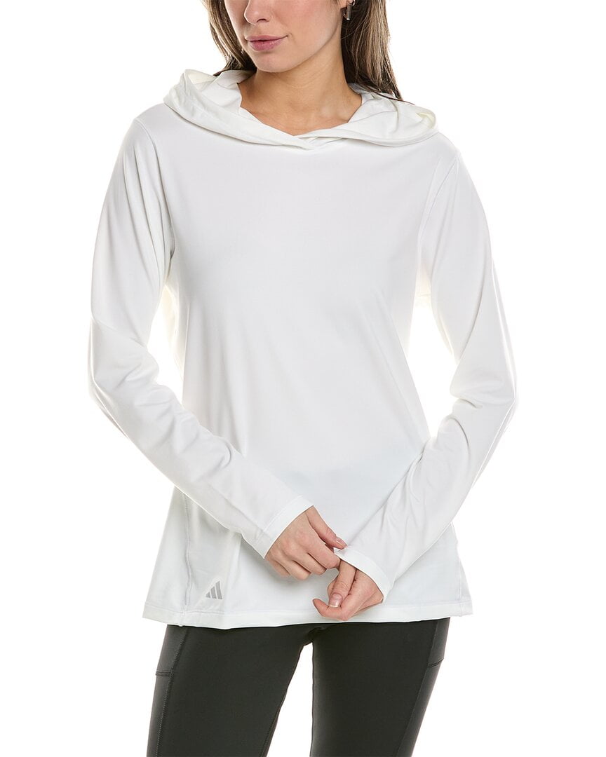 adidas womens  Perf Hoodie, XXL, White