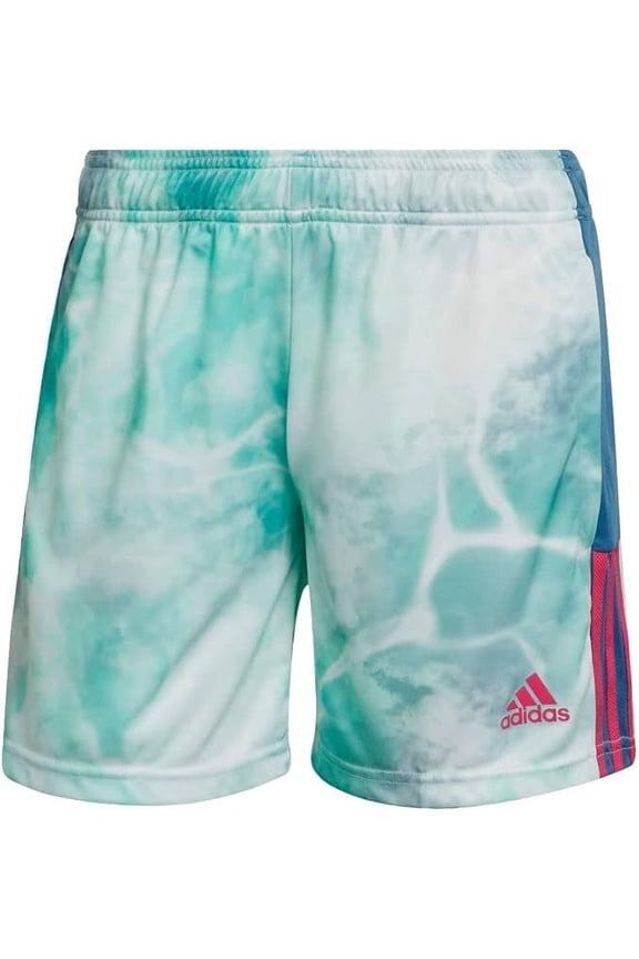 womens Tiro Shorts, Altered Blue/Mint Rush/White, X-Small