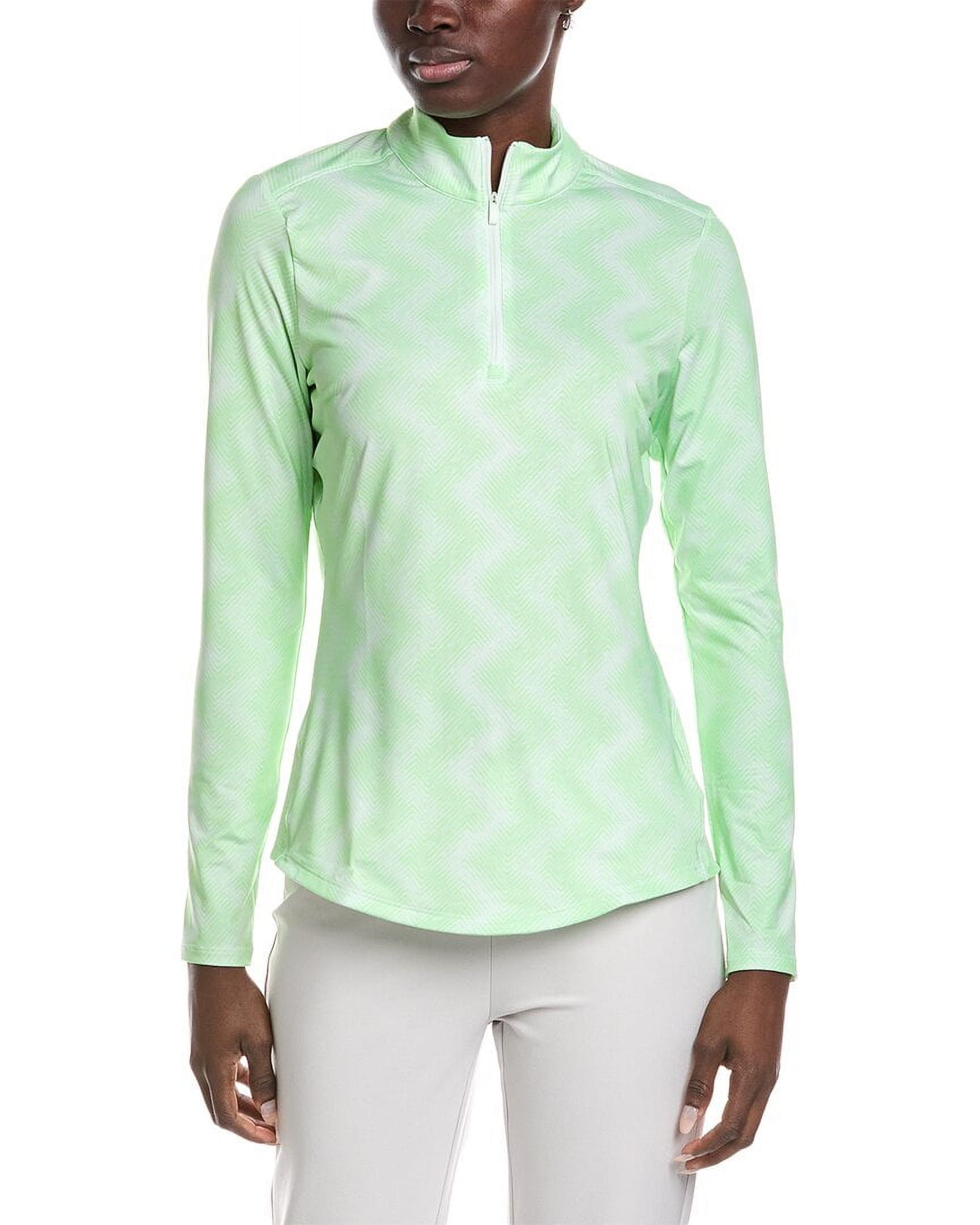adidas womens  Ultimate365 1/4-Zip Pullover, m, Green