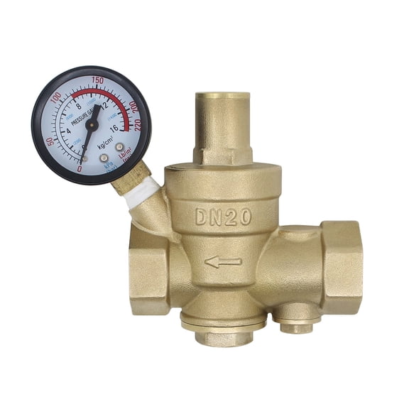 adjustable pressure reducing valve with replaceable filter - 1/2 3/4 1 1-1/4 1-1/2 2 inch - water pressure regulator valve