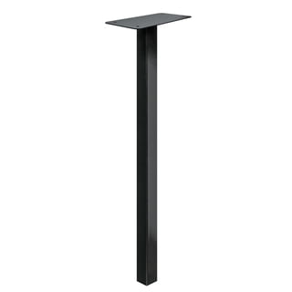 Adoorn 51” Mailbox Post - In Ground Mailbox Posts For Outside, Heavy Duty Metal Mailbox Post for Use With Post Mount Mailbox - Black