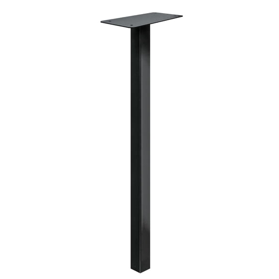 adoorn 51” Mailbox Post - In Ground Mailbox Posts For Outside, Heavy Duty Metal Mailbox Post for Use With Post Mount Mailbox - Black