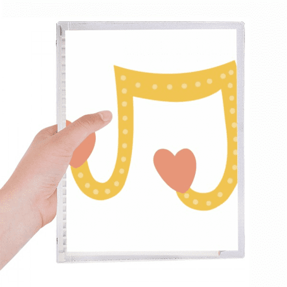 adorable Shaped music notes notebook loose diary refillable journal statiry