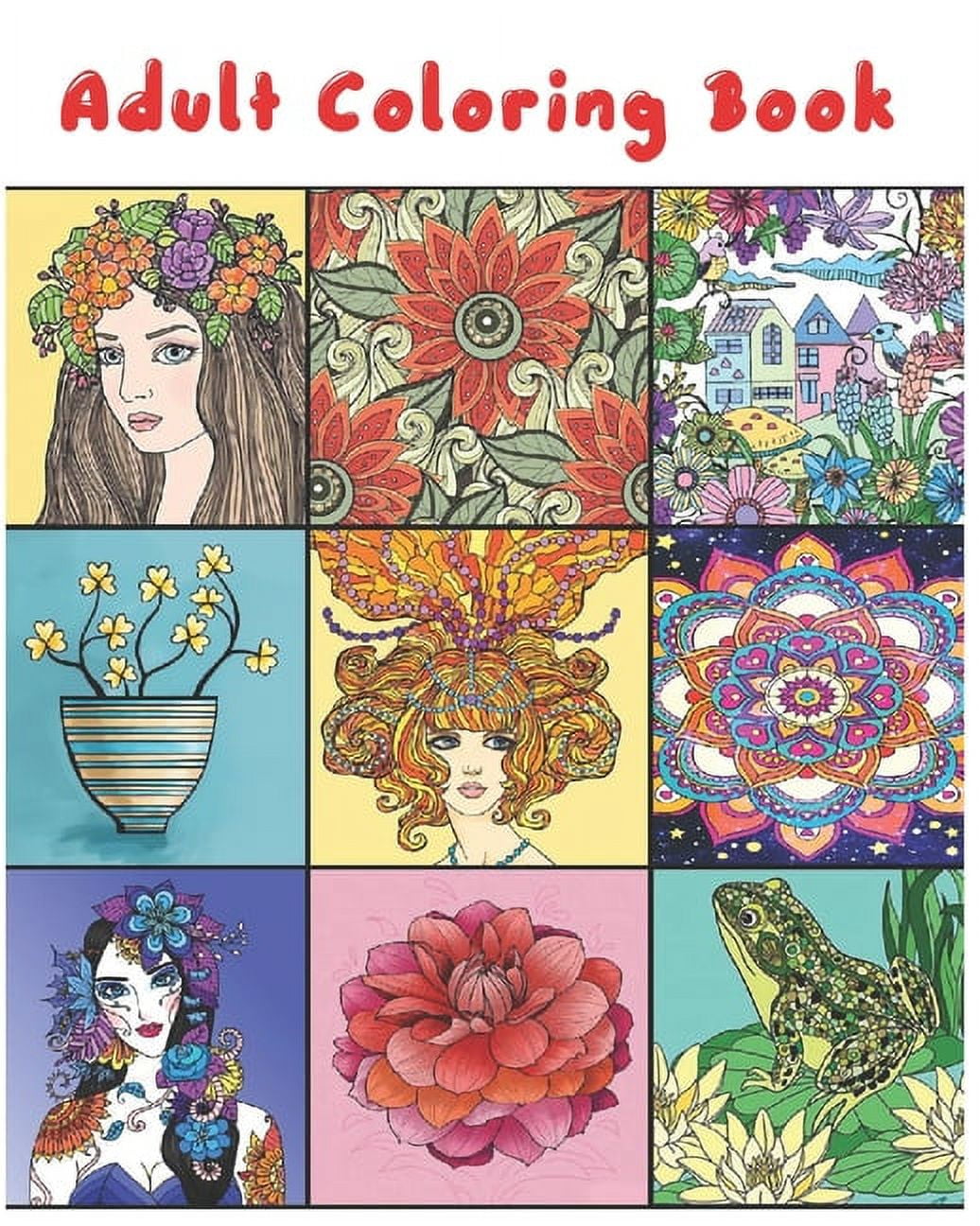 Floral Color Your Own, Bookmarks to Color, Anti Stress, Art Therapy, Adult  Coloring - 50 Pack : : Office Products