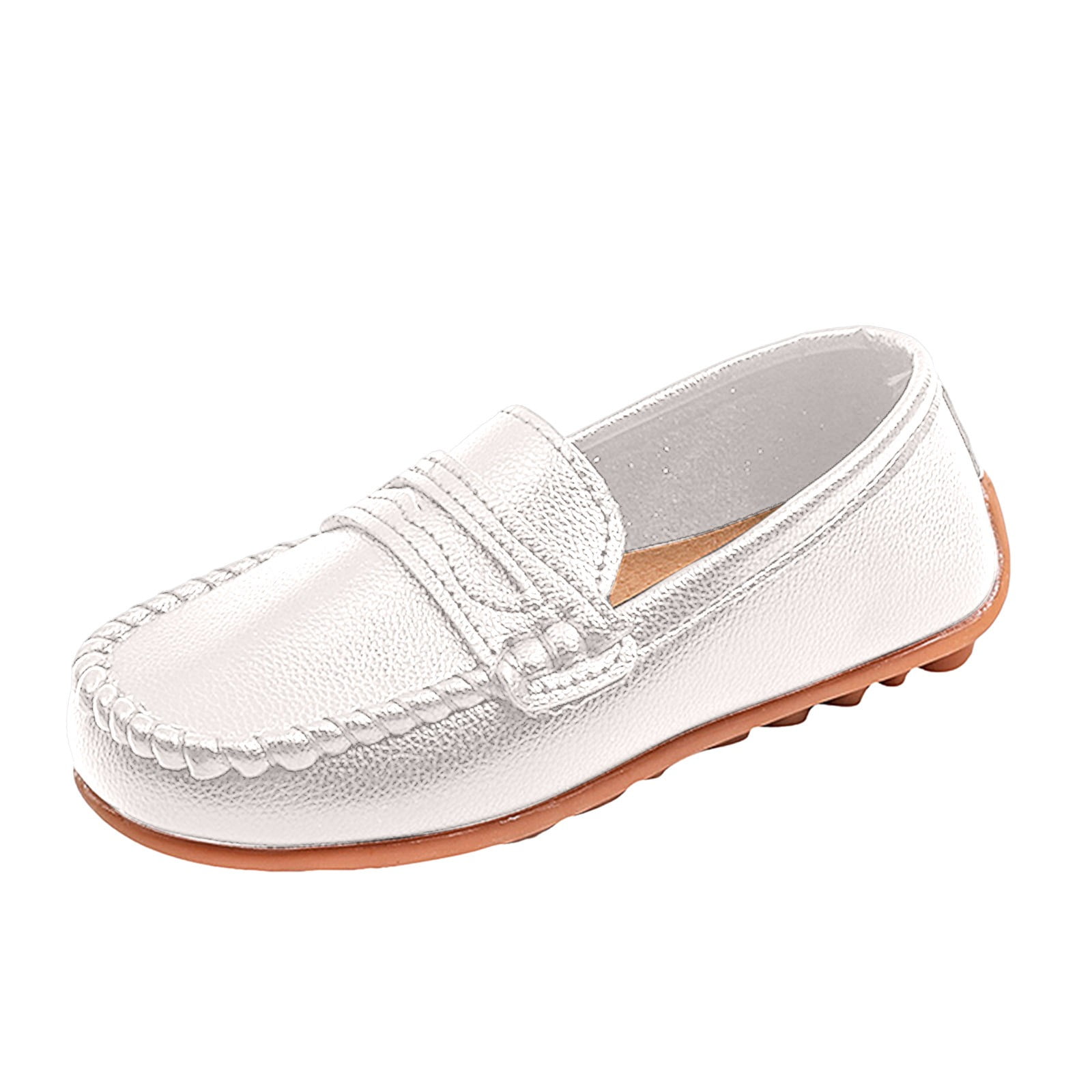 adviicd Baby Boy Dress Shoes Boy's Classic Oxfords Dress Shoes (White,8 ...