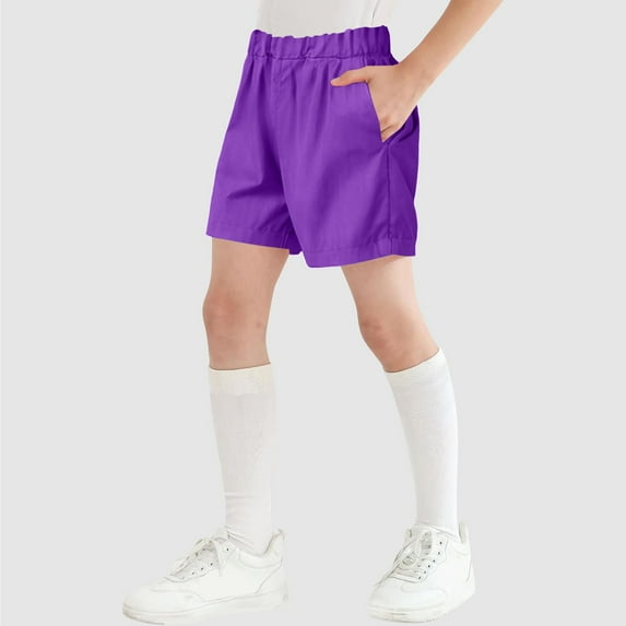 adviicd Baby Boy Shorts Boy's Basketball Shorts Youth Boy's Active Athletic Performance Shorts with Pockets Moisture Wicking Shorts for Boys (Purple,8-9 Years)