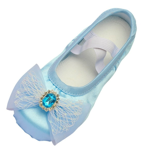 adviicd Ballet Slippers Soft Split Sole Dance Shoes (Blue,6-7 Years)