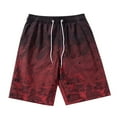 thumbnail image 1 of adviicd Beach Shorts for Men Mens Swim Trunks Swimwear Quick Dry Swim Brief with Drawstring (Red,L), 1 of 3