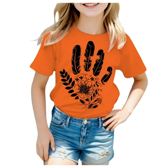 adviicd Birthday Girl Shirt Girls' Graphic Tees: Round-Neck Patterned Short-Sleeves (Black,10-11 Years)