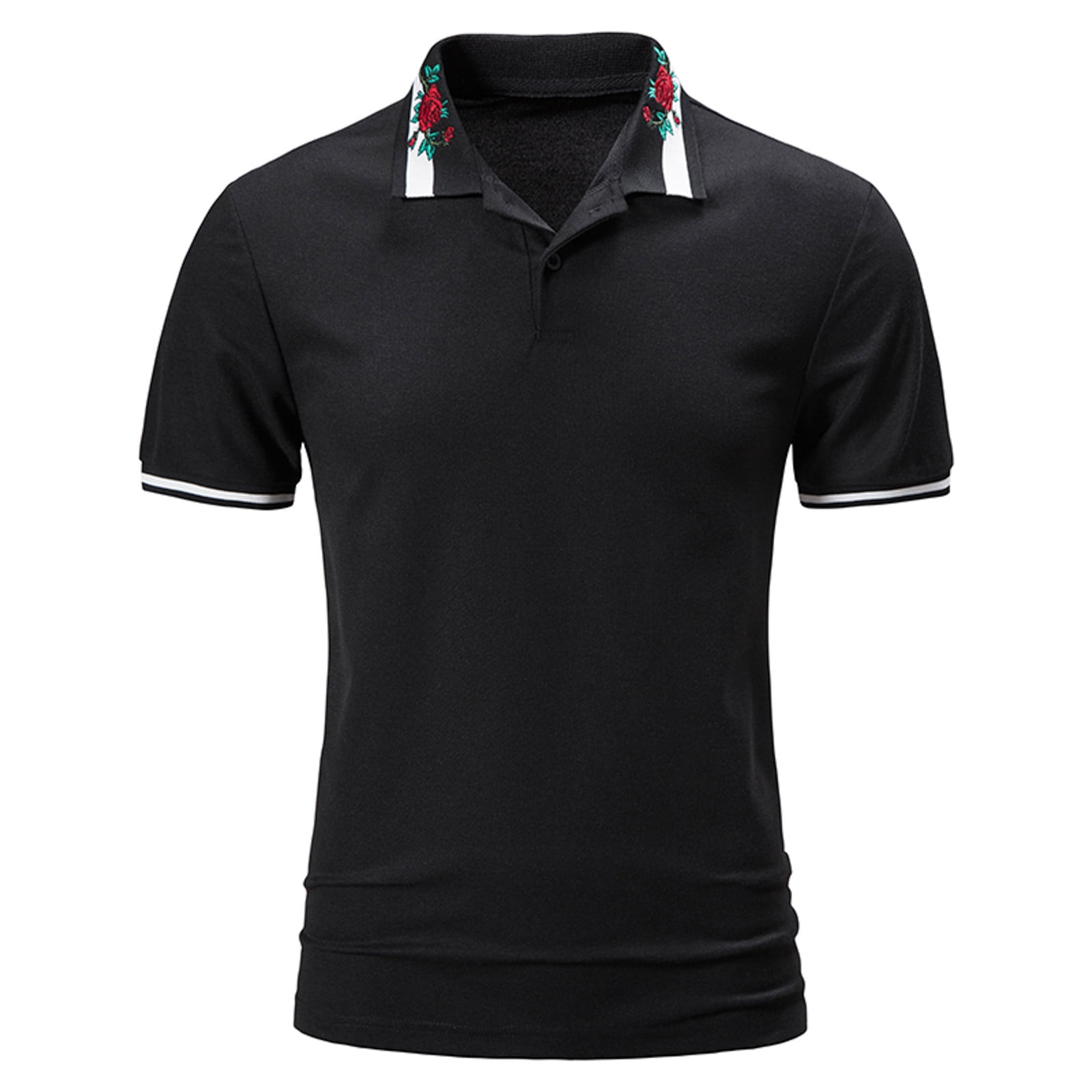 adviicd Black Compression Shirts for Men Fashion Mens Polo Shirts | Slim  Fit Polo Shirts for Men with Moisture Wicking