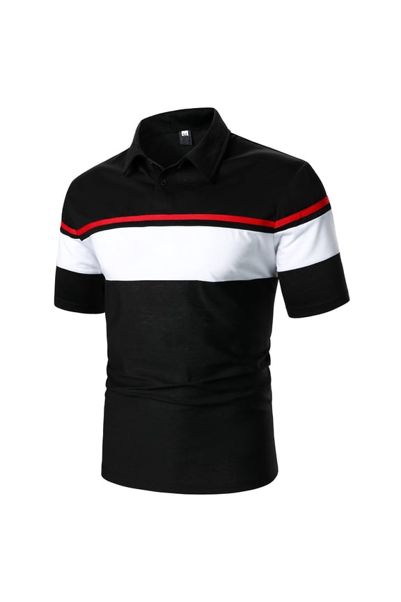 Black Hawaiian Shirts Fashion Black Poly Cotton Security Polo Shirts