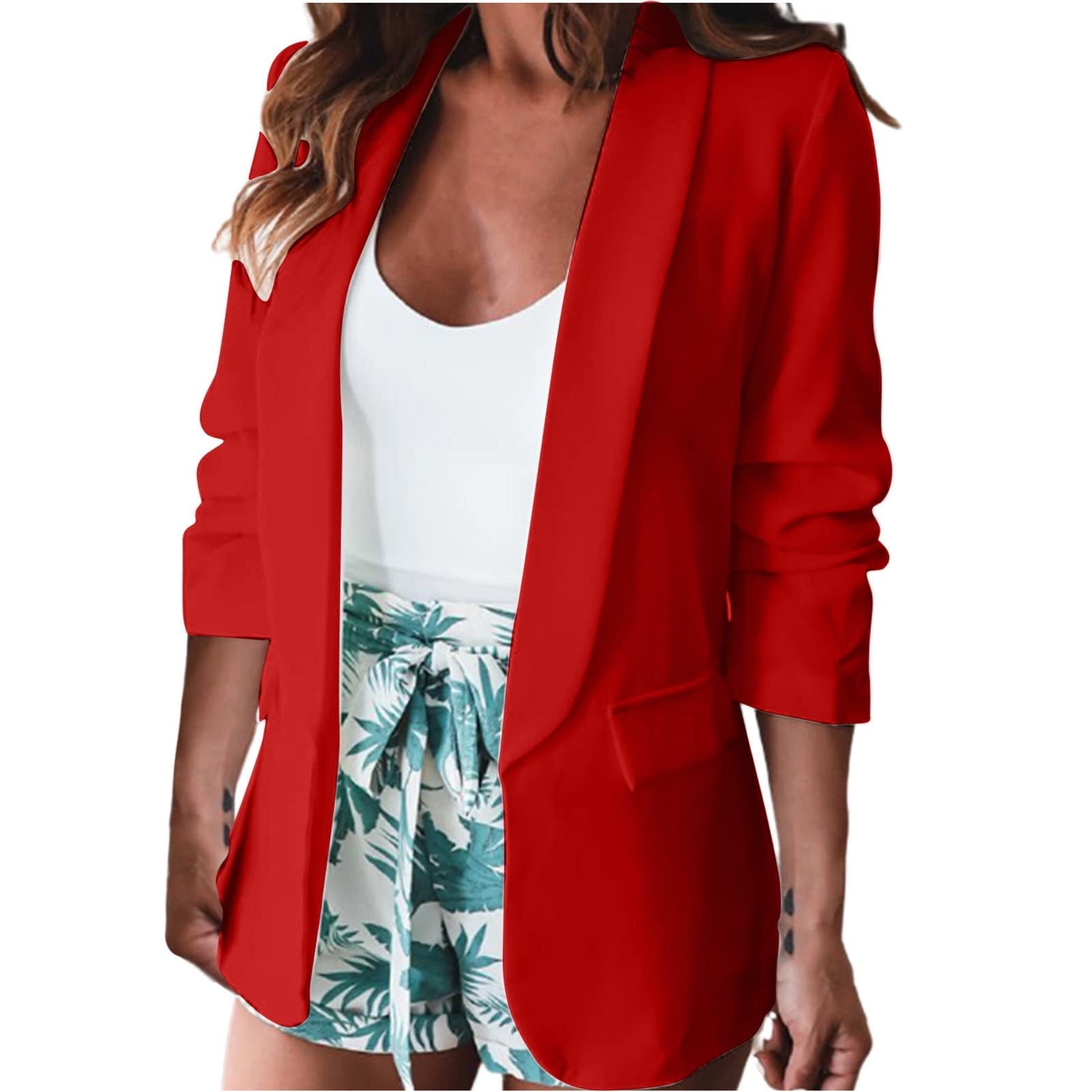 Red Jacket for Women, Red Wool Blazer Womens, Classic Womens Blazer, Womens  Wool Blazer, Office Wear Women, Red Blazer 
