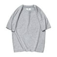 thumbnail image 1 of adviicd Boys Adaptive Short Sleeve T-Shirt (Grey,8-9), 1 of 3