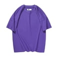 thumbnail image 1 of adviicd Boys Adaptive Short Sleeve T-Shirt (Purple,7-8), 1 of 3