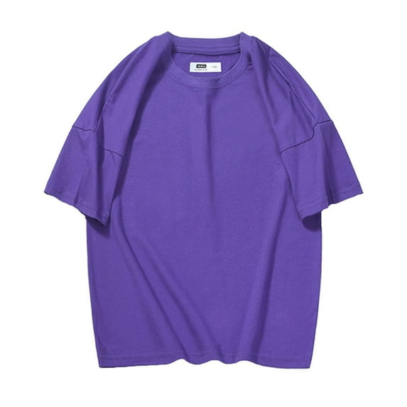 adviicd Boys Adaptive Short Sleeve T-Shirt (Purple,7-8)