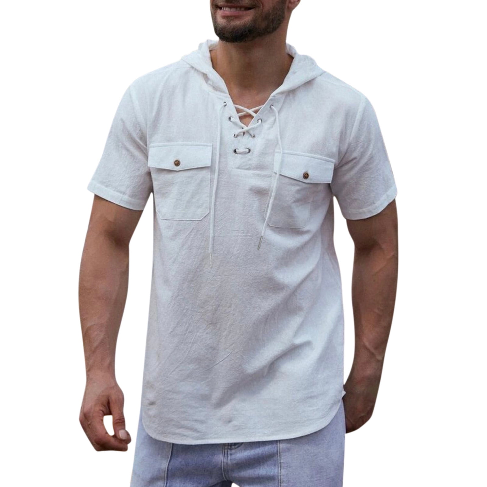 adviicd Boys Shirts Men's Fishing Shirts with Zipper Pockets UPF 50  Lightweight Cool Long Sleeve Button Down Shirts for Men Casual Hiking B L 