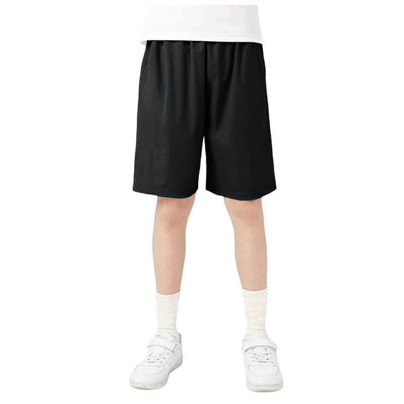 adviicd Toddler Shorts Boys Athletic Toddler Kids Boys Shorts Athletic Shorts with Drawstring Boys Basketball Running Shorts (Black,6-7 Years)