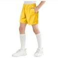 thumbnail image 1 of adviicd Boys Solid Shorts Basketball Kids Soccer Running Gym Shorts Active Sports Shorts (Yellow,18-24 Months), 1 of 6