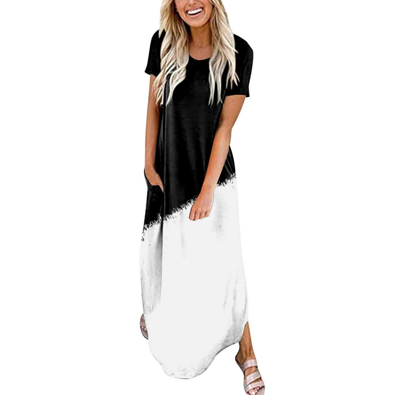 adviicd Built In Shapewear Dress Summer Women Short Sleeve Print Dress V  Neck Casual Short Dresses White XXL