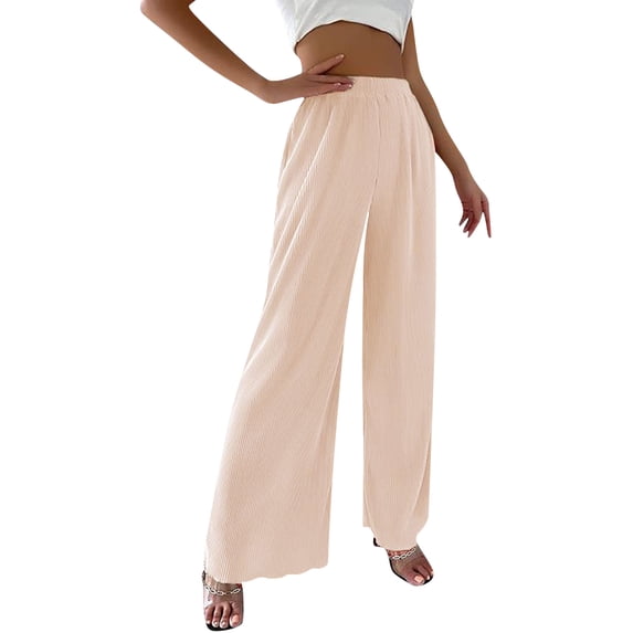 adviicd Business Casual Pants For Women Petite Casual Pants For Women Womens Cotton Linen Pants Casual Button Up High Waisted Wide Leg Trousers Beige M